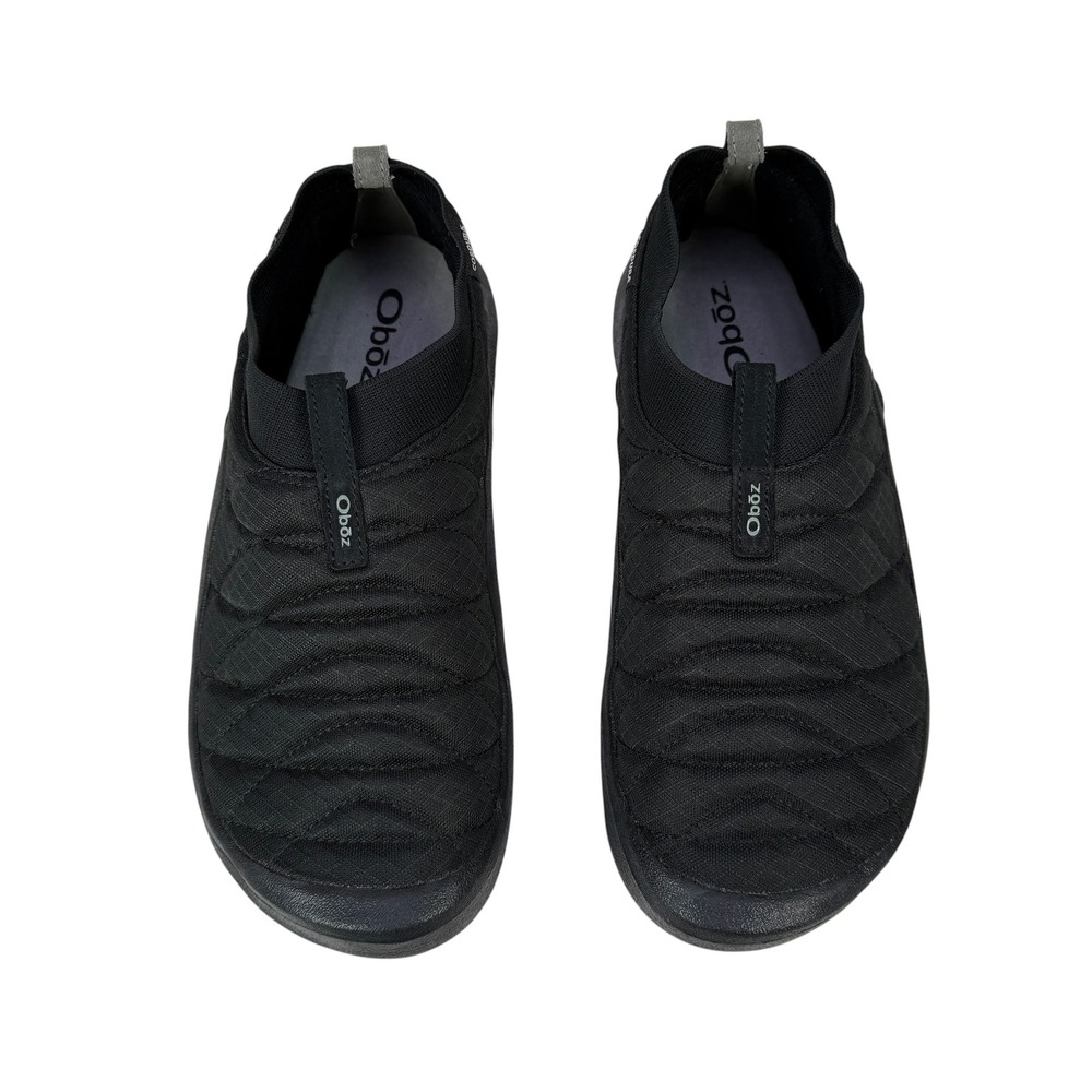 Oboz Whakata Puffy Shoes Mens 12 Black Sea Primaloft Cordura Slip On‎ 62201